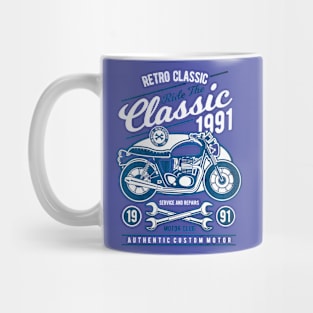 Retro Classic Motorcycle 1991 Mug